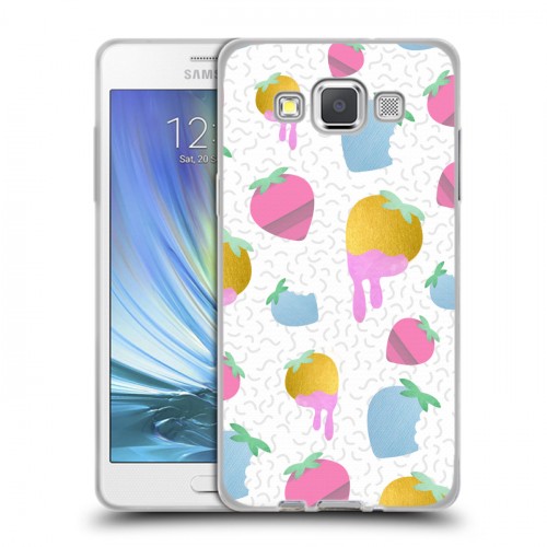 Дизайнерский пластиковый чехол для Samsung Galaxy A5 Кусочки фруктов