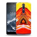 Дизайнерский пластиковый чехол для Nokia 5.1 Цветные агаты