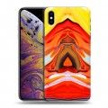 Дизайнерский силиконовый чехол для Iphone Xs Max Цветные агаты