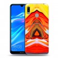 Дизайнерский пластиковый чехол для Huawei Y6 (2019) Цветные агаты