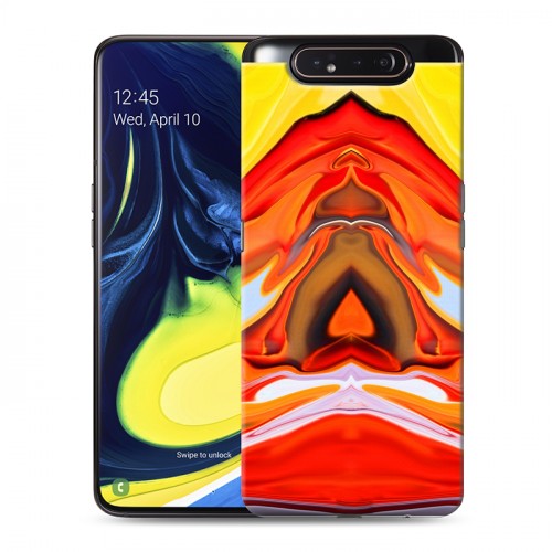 Дизайнерский пластиковый чехол для Samsung Galaxy A80 Цветные агаты