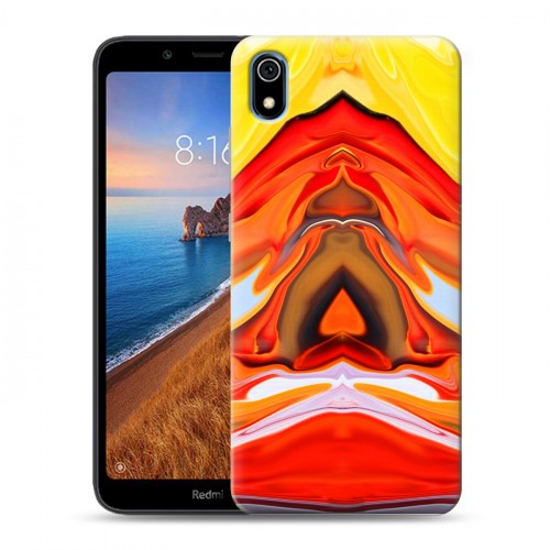 Дизайнерский силиконовый чехол для Xiaomi RedMi 7A Цветные агаты