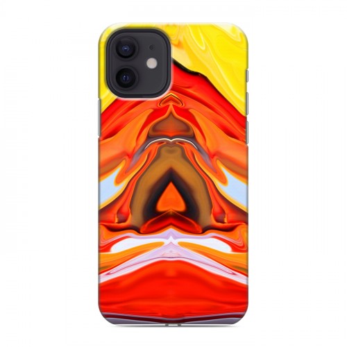 Дизайнерский силиконовый чехол для Iphone 12 Цветные агаты
