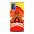 Дизайнерский силиконовый чехол для Xiaomi RedMi 9T Цветные агаты