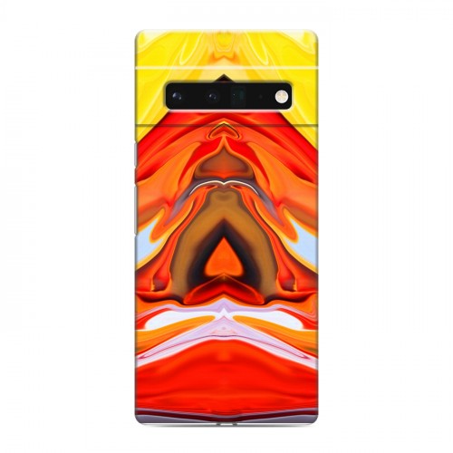 Дизайнерский силиконовый с усиленными углами чехол для Google Pixel 6 Pro Цветные агаты