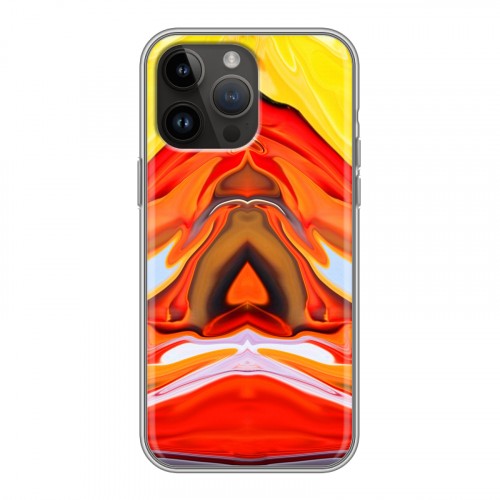 Дизайнерский силиконовый чехол для Iphone 14 Pro Max Цветные агаты