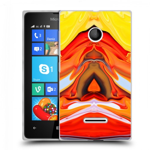 Дизайнерский пластиковый чехол для Microsoft Lumia 435 Цветные агаты