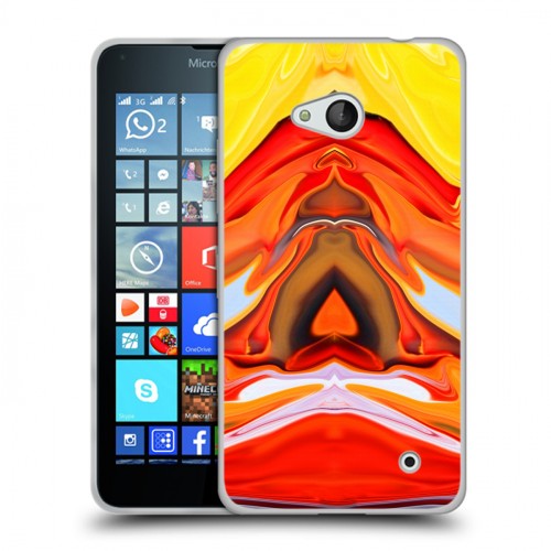 Дизайнерский пластиковый чехол для Microsoft Lumia 640 Цветные агаты