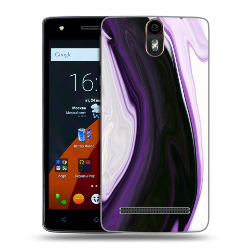 Дизайнерский силиконовый чехол для Wileyfox Storm Цветные агаты