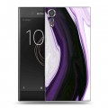 Дизайнерский пластиковый чехол для Sony Xperia XZs Цветные агаты