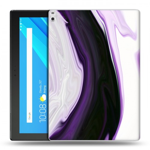 Дизайнерский силиконовый чехол для Lenovo Tab 4 10 Plus Цветные агаты