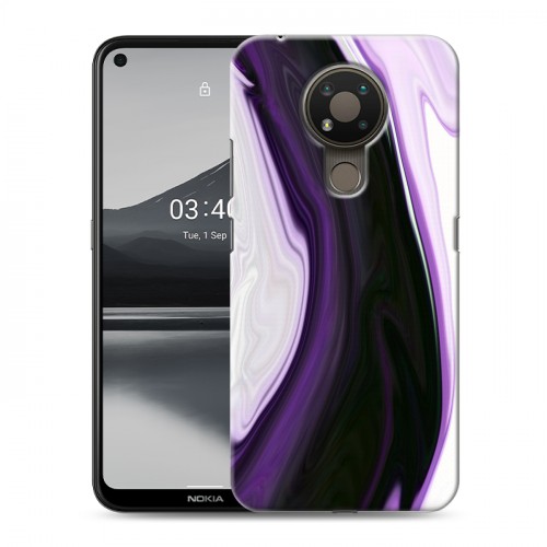 Дизайнерский силиконовый чехол для Nokia 3.4 Цветные агаты