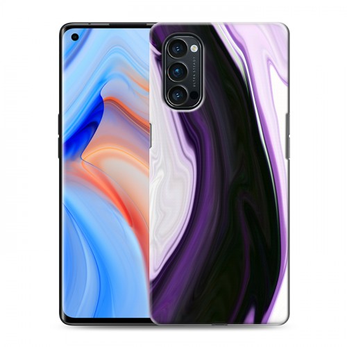 Дизайнерский пластиковый чехол для OPPO Reno4 Pro Цветные агаты