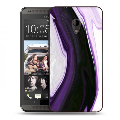 Дизайнерский пластиковый чехол для HTC Desire 700 Цветные агаты