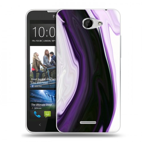 Дизайнерский пластиковый чехол для HTC Desire 516 Цветные агаты