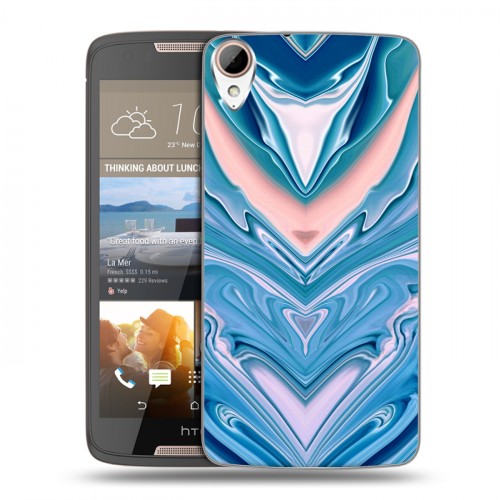 Дизайнерский силиконовый чехол для HTC Desire 828 Цветные агаты