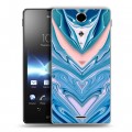 Дизайнерский пластиковый чехол для Sony Xperia TX Цветные агаты