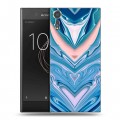 Дизайнерский пластиковый чехол для Sony Xperia XZs Цветные агаты