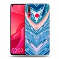 Дизайнерский пластиковый чехол для Huawei Nova 4 Цветные агаты