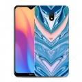 Дизайнерский силиконовый с усиленными углами чехол для Xiaomi RedMi 8A Цветные агаты