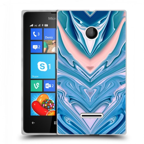 Дизайнерский пластиковый чехол для Microsoft Lumia 435 Цветные агаты