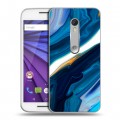 Дизайнерский пластиковый чехол для Lenovo Moto G Цветные агаты