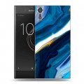 Дизайнерский пластиковый чехол для Sony Xperia XZs Цветные агаты