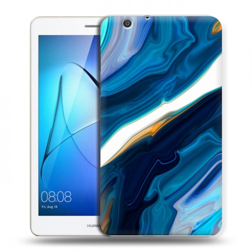 Дизайнерский силиконовый чехол для Huawei MediaPad T3 7 3G Цветные агаты