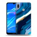 Дизайнерский пластиковый чехол для Huawei Y6 (2019) Цветные агаты