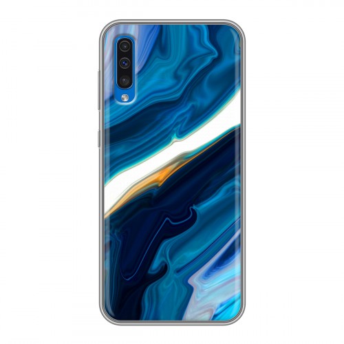 Дизайнерский силиконовый чехол для Samsung Galaxy A50 Цветные агаты