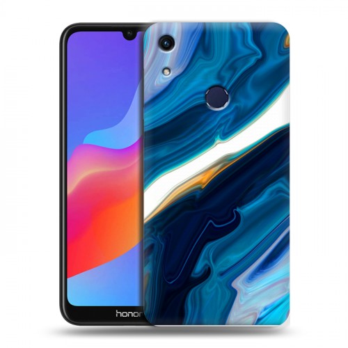 Дизайнерский пластиковый чехол для Huawei Honor 8A Цветные агаты