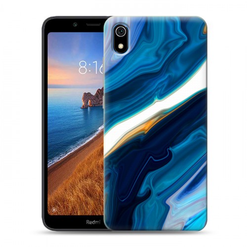 Дизайнерский силиконовый чехол для Xiaomi RedMi 7A Цветные агаты