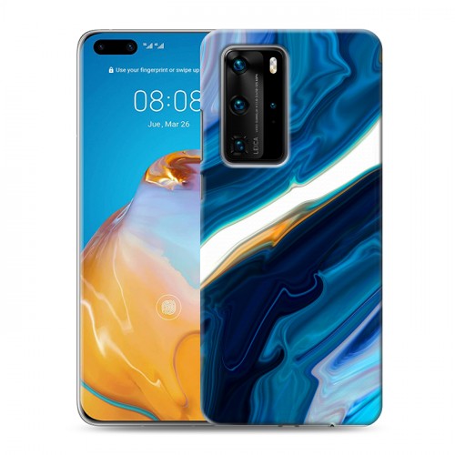 Дизайнерский пластиковый чехол для Huawei P40 Pro Цветные агаты