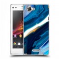 Дизайнерский пластиковый чехол для Sony Xperia L Цветные агаты