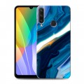 Дизайнерский пластиковый чехол для Huawei Y6p Цветные агаты