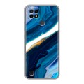 Дизайнерский силиконовый чехол для Realme C21 Цветные агаты