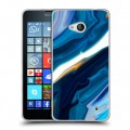 Дизайнерский пластиковый чехол для Microsoft Lumia 640 Цветные агаты