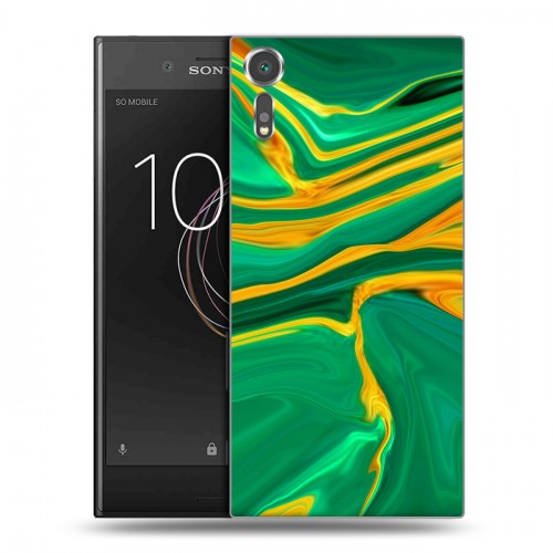 Дизайнерский пластиковый чехол для Sony Xperia XZs Цветные агаты