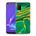 Дизайнерский пластиковый чехол для OPPO A52 Цветные агаты