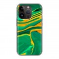 Дизайнерский силиконовый чехол для Iphone 14 Pro Цветные агаты