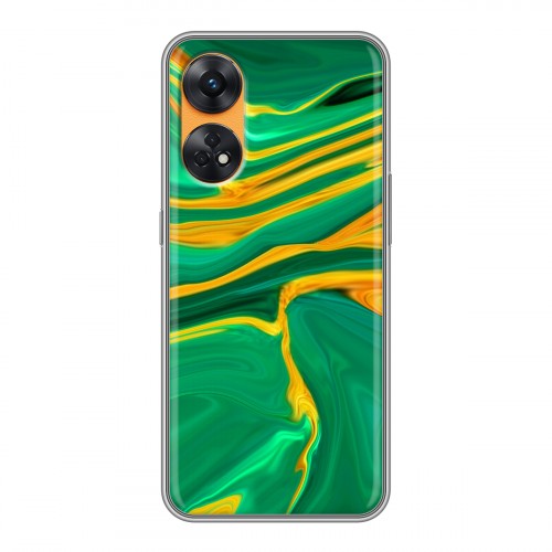 Дизайнерский силиконовый чехол для OPPO Reno8 T Цветные агаты