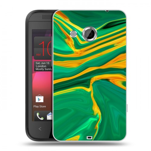 Дизайнерский пластиковый чехол для HTC Desire 200 Цветные агаты