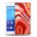 Дизайнерский пластиковый чехол для Sony Xperia Z3+ Цветные агаты