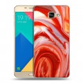 Дизайнерский силиконовый чехол для Samsung Galaxy A9 Цветные агаты