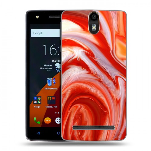 Дизайнерский силиконовый чехол для Wileyfox Storm Цветные агаты