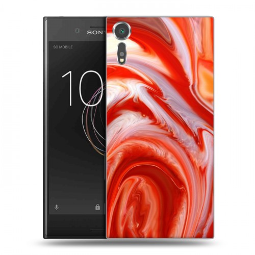 Дизайнерский пластиковый чехол для Sony Xperia XZs Цветные агаты