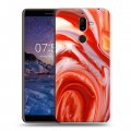 Дизайнерский пластиковый чехол для Nokia 7 Plus Цветные агаты