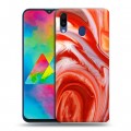 Дизайнерский пластиковый чехол для Samsung Galaxy M20 Цветные агаты