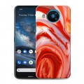 Дизайнерский силиконовый чехол для Nokia 8.3 Цветные агаты