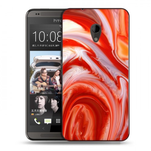 Дизайнерский пластиковый чехол для HTC Desire 700 Цветные агаты